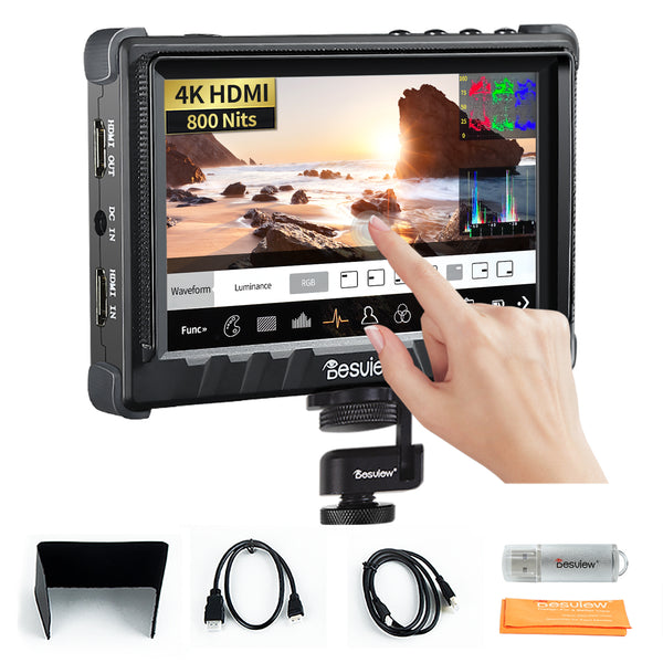 Desview P5II Camera Field Monitor Touch Screen, 5.5 inch 800nits High