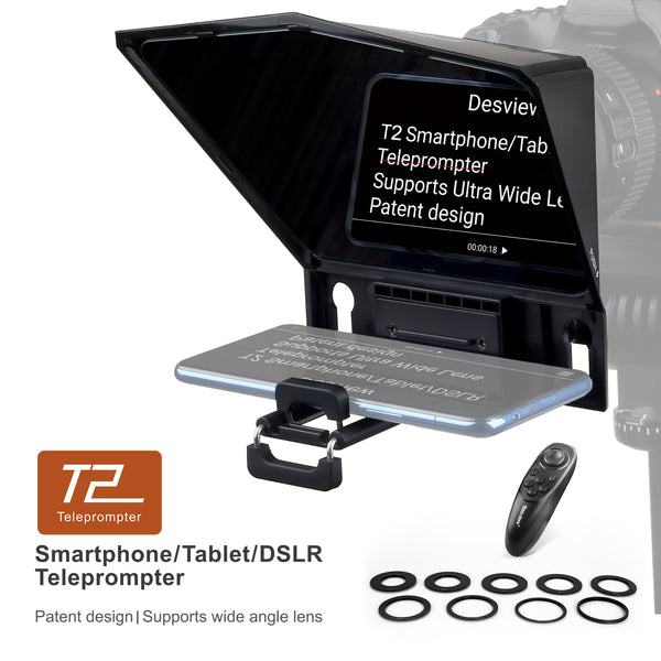 Desview T2 テレプロンプター ポータブル レンズアダプター