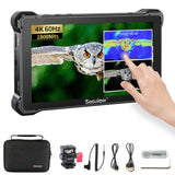 Desview R7SIII 7 inch Camera Field Monitor 2800nits UHB with 3G-SDI Input/Loopout Touch Screen Full HD IPS Shortcut Function Key 4K HDMI 3D Lut Waveform VectorScope Histogram False Color Peaking Focus Full Feature Camera Monitor